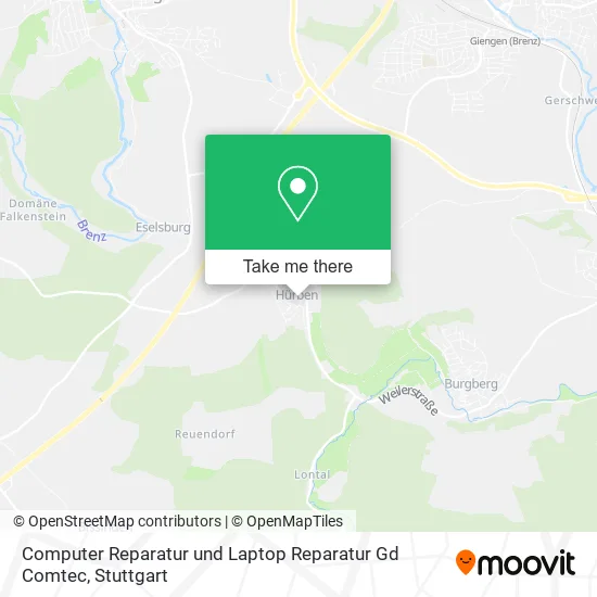 Карта Computer Reparatur und Laptop Reparatur Gd Comtec