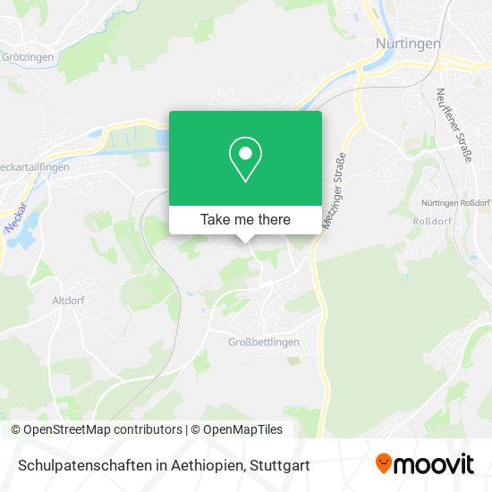 Schulpatenschaften in Aethiopien map