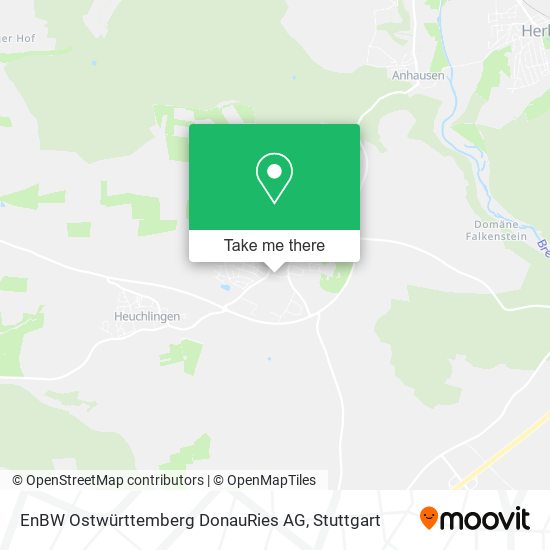 EnBW Ostwürttemberg DonauRies AG map