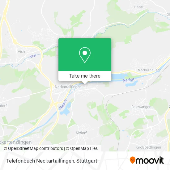 Карта Telefonbuch Neckartailfingen