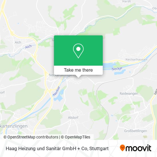 Карта Haag Heizung und Sanitär GmbH + Co