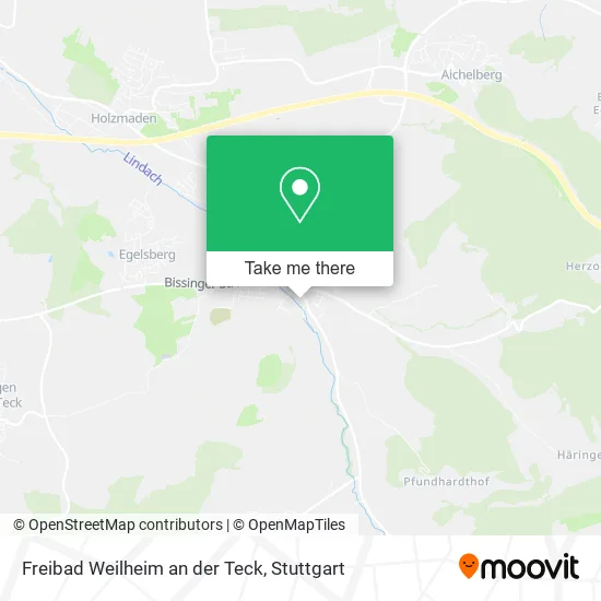Карта Freibad Weilheim an der Teck