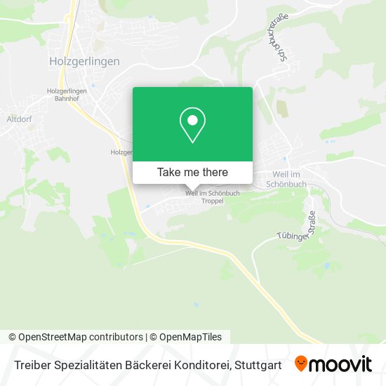 Treiber Spezialitäten Bäckerei Konditorei map