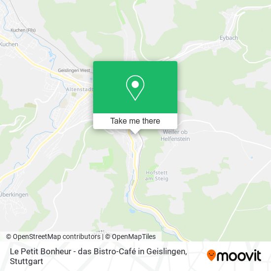 Le Petit Bonheur - das Bistro-Café in Geislingen map
