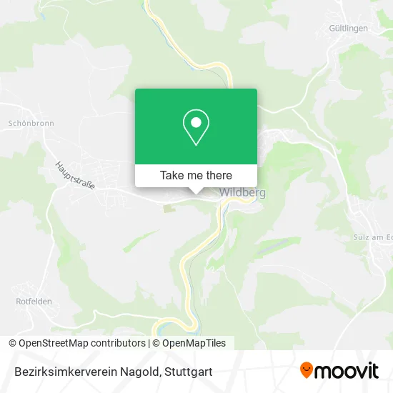 Карта Bezirksimkerverein Nagold