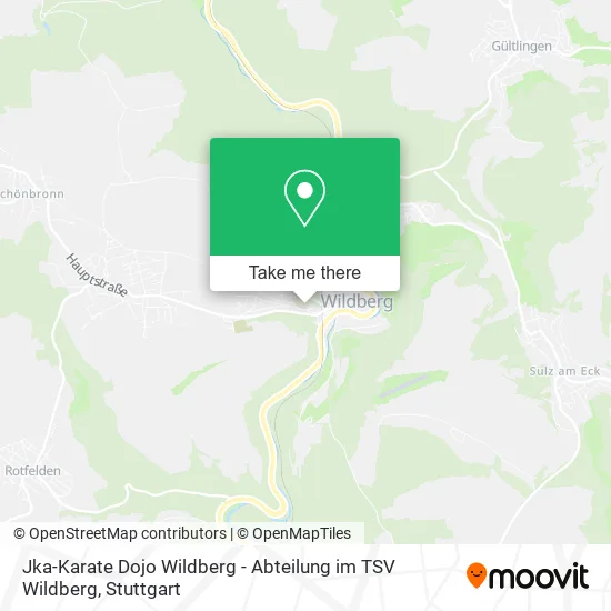 Карта Jka-Karate Dojo Wildberg - Abteilung im TSV Wildberg