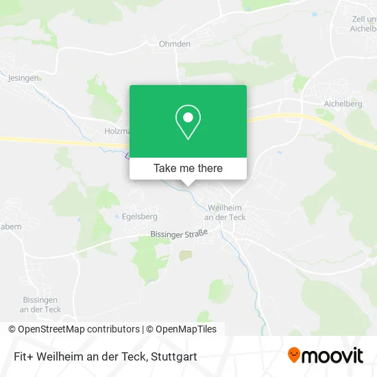 Карта Fit+ Weilheim an der Teck