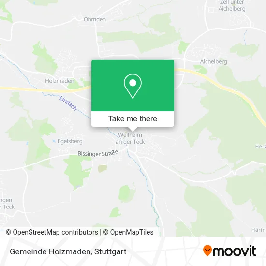 Карта Gemeinde Holzmaden