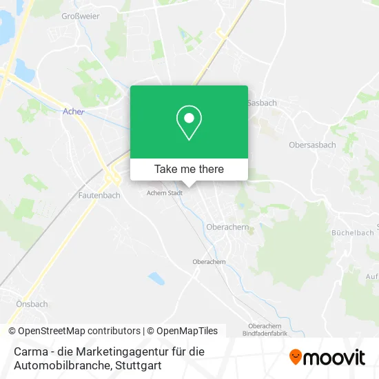 Карта Carma - die Marketingagentur für die Automobilbranche