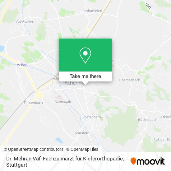 Dr. Mehran Vafi Fachzahnarzt für Kieferorthopädie map