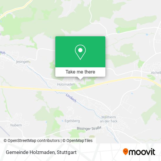Карта Gemeinde Holzmaden
