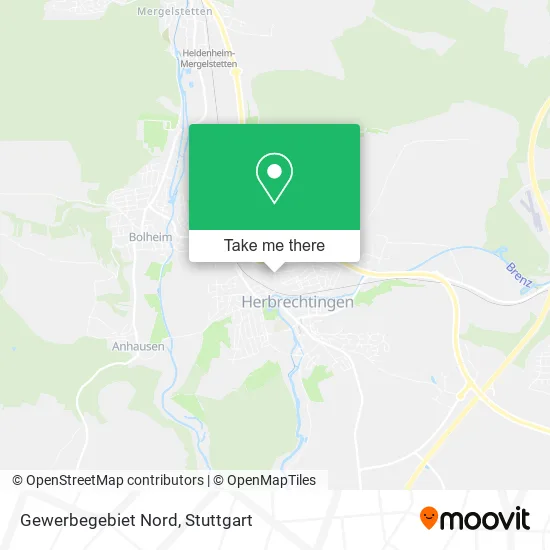 Карта Gewerbegebiet Nord