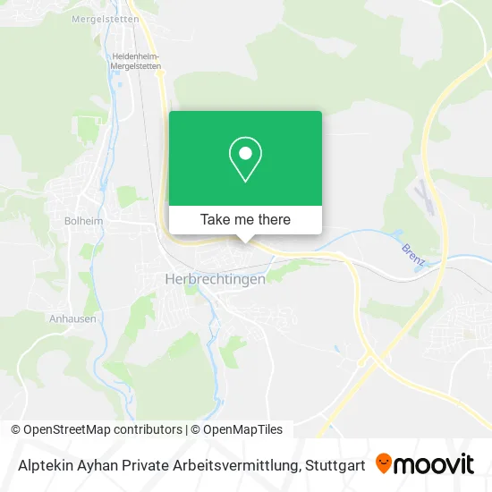 Карта Alptekin Ayhan Private Arbeitsvermittlung