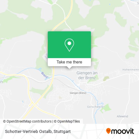 Schotter-Vertrieb Ostalb map