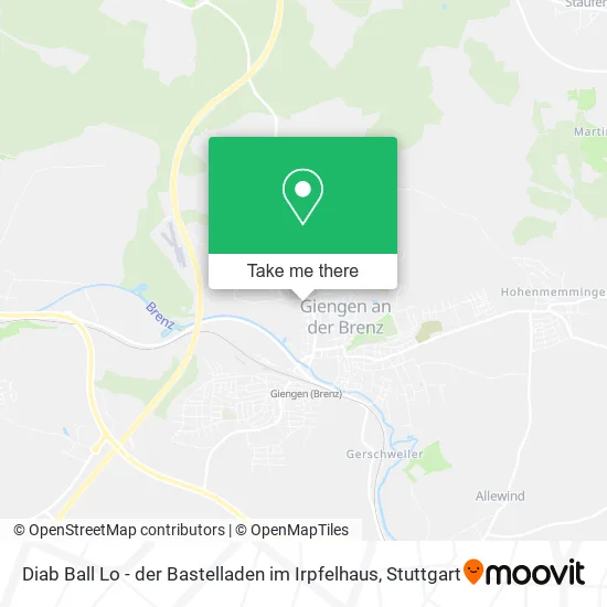 Карта Diab Ball Lo - der Bastelladen im Irpfelhaus