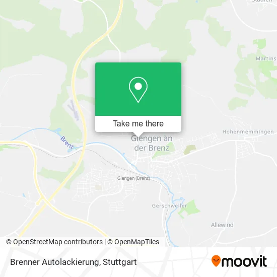 Карта Brenner Autolackierung