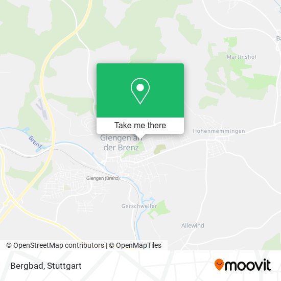 Карта Bergbad