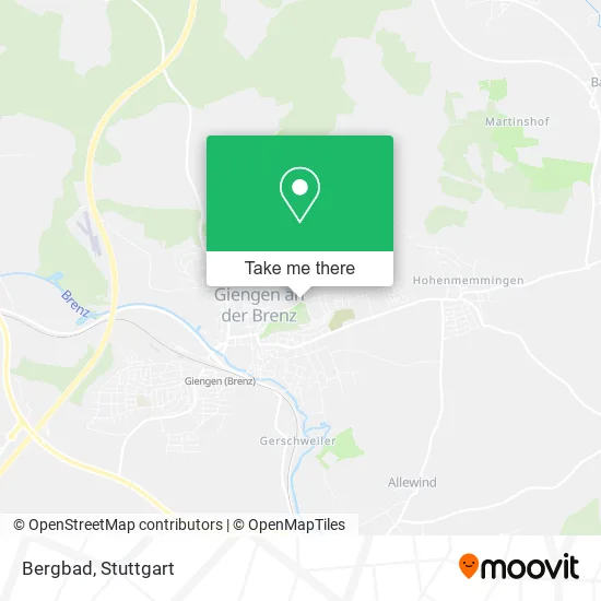 Карта Bergbad