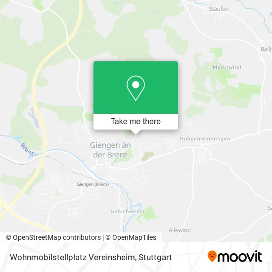 Карта Wohnmobilstellplatz Vereinsheim