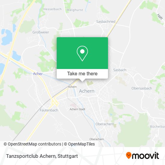 Tanzsportclub Achern map