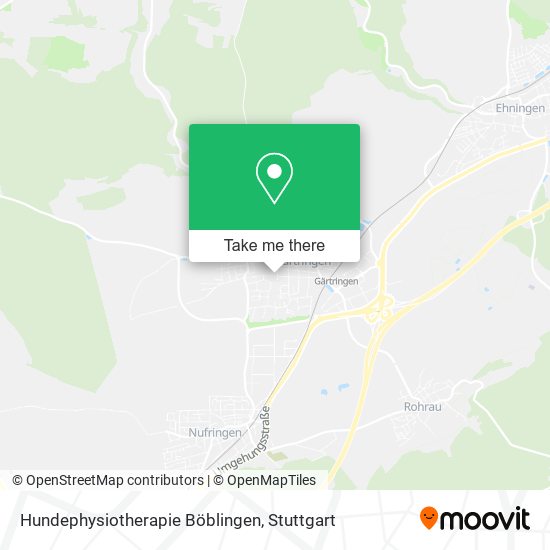 Карта Hundephysiotherapie Böblingen