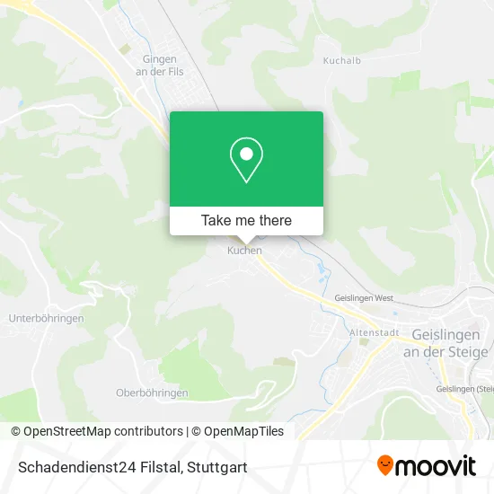 Карта Schadendienst24 Filstal