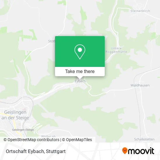 Карта Ortschaft Eybach