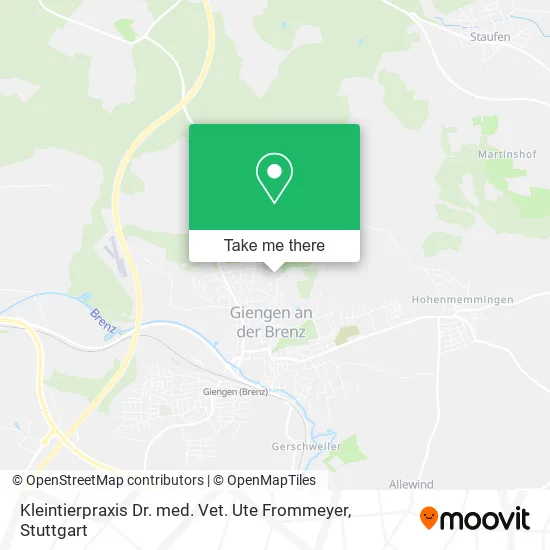 Карта Kleintierpraxis Dr. med. Vet. Ute Frommeyer