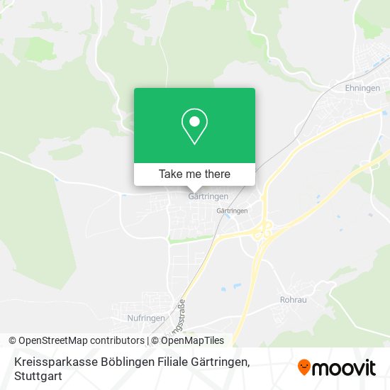 Kreissparkasse Böblingen Filiale Gärtringen map