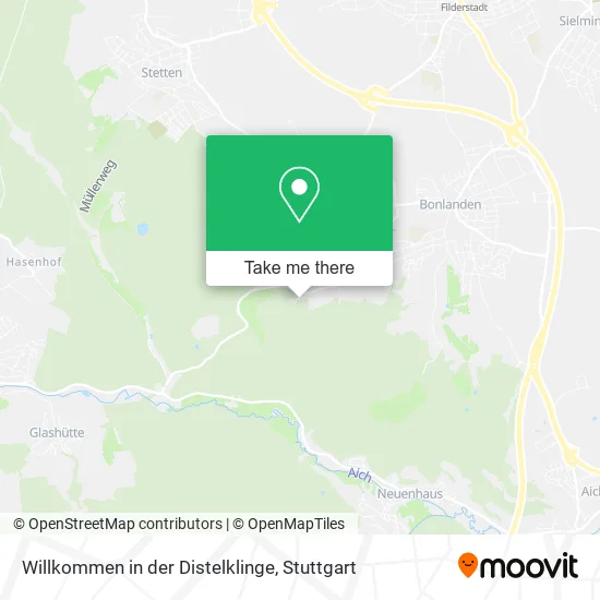 Карта Willkommen in der Distelklinge