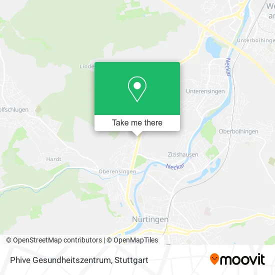 Карта Phive Gesundheitszentrum