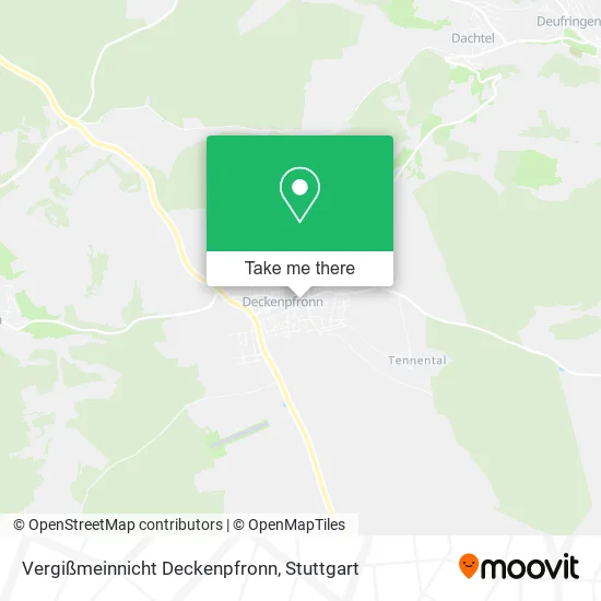 Карта Vergißmeinnicht Deckenpfronn