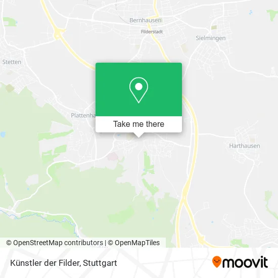 Карта Künstler der Filder