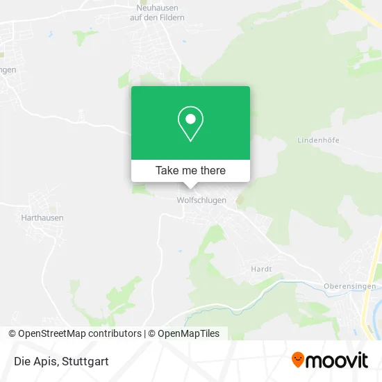 Карта Die Apis