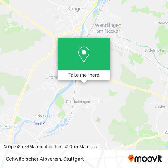 Schwäbischer Albverein map