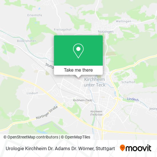Urologie Kirchheim Dr. Adams Dr. Wörner map
