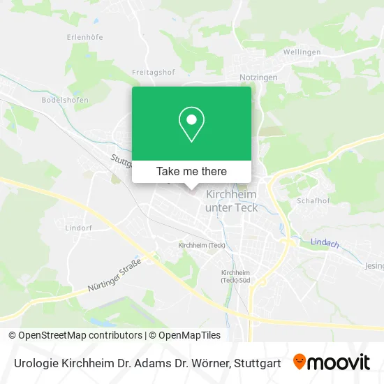 Urologie Kirchheim Dr. Adams Dr. Wörner map