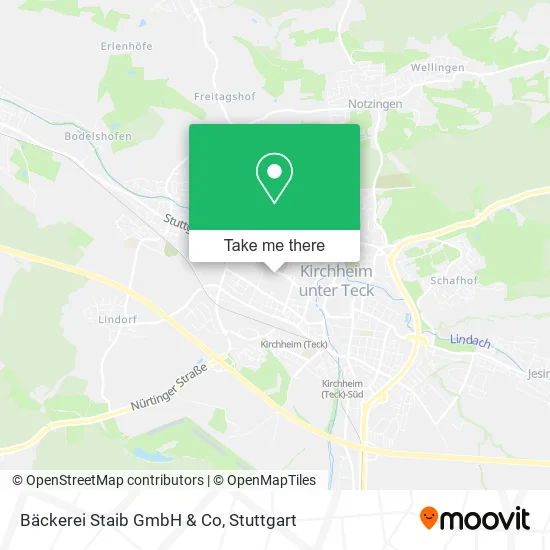 Bäckerei Staib GmbH & Co map