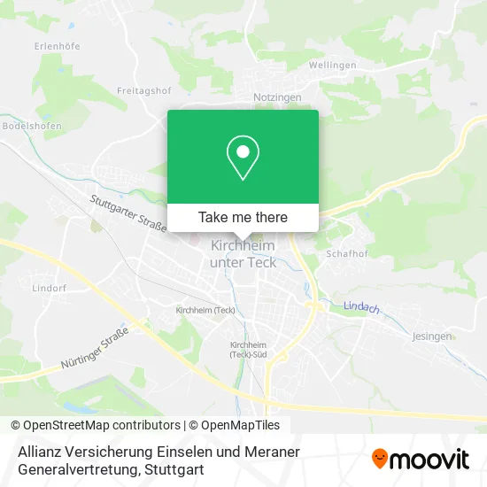 Карта Allianz Versicherung Einselen und Meraner Generalvertretung