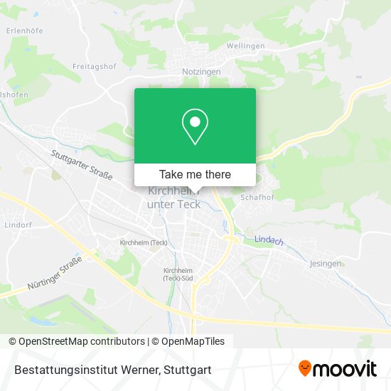 Bestattungsinstitut Werner map