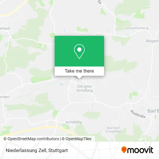 Карта Niederlassung Zell