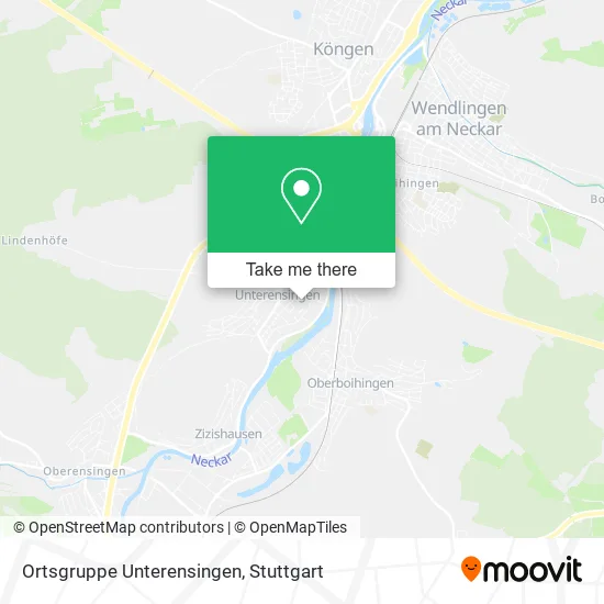 Карта Ortsgruppe Unterensingen