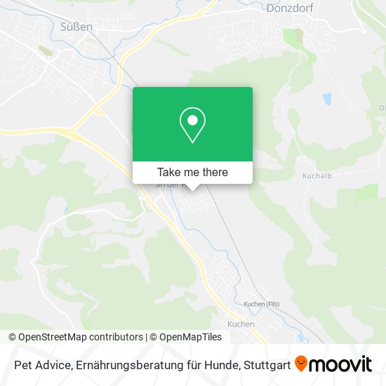 Pet Advice, Ernährungsberatung für Hunde map