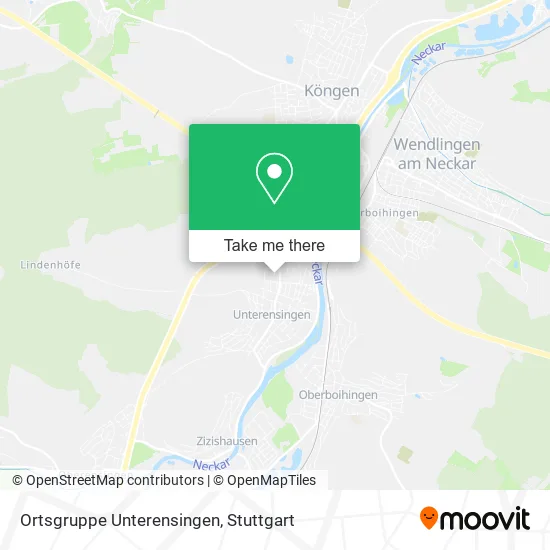 Карта Ortsgruppe Unterensingen