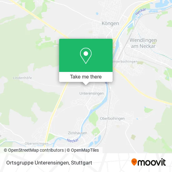 Карта Ortsgruppe Unterensingen