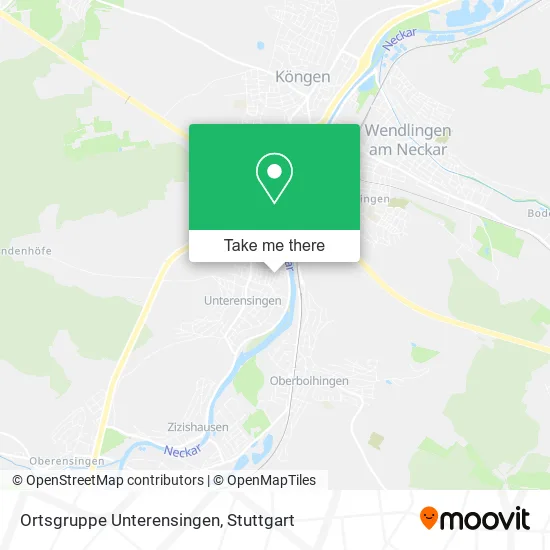 Карта Ortsgruppe Unterensingen
