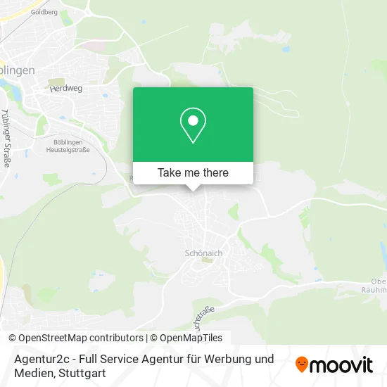 Карта Agentur2c - Full Service Agentur für Werbung und Medien