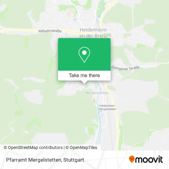 Карта Pfarramt Mergelstetten