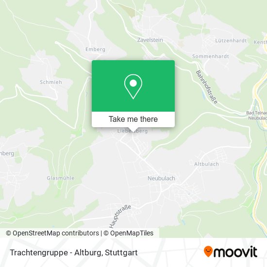 Карта Trachtengruppe - Altburg
