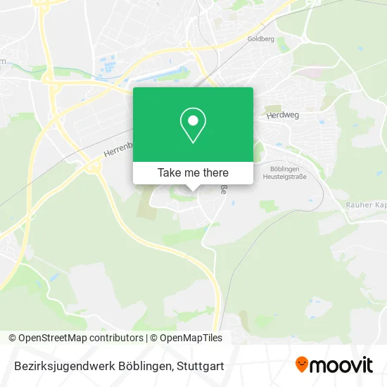 Карта Bezirksjugendwerk Böblingen